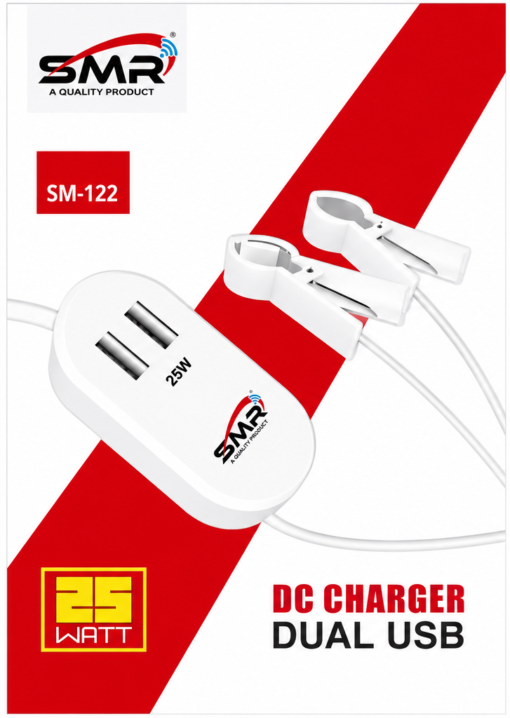 SMR SM-122 DC Dual USB Car Charger