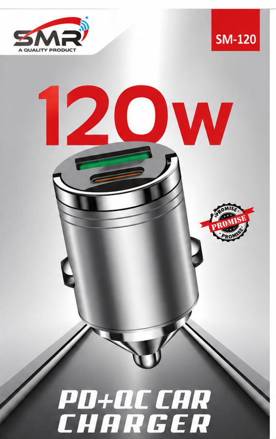SMR SM-120 PD + QC Car Charger
